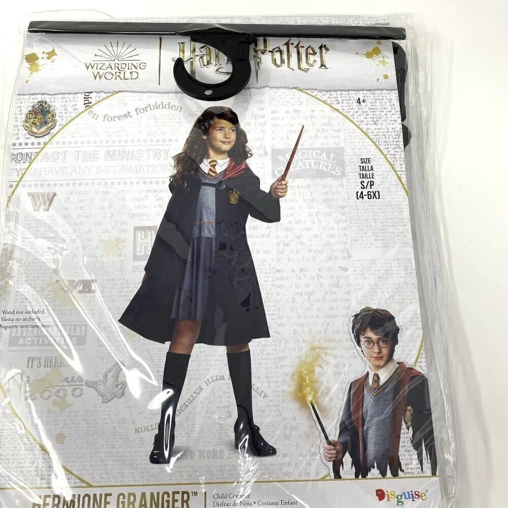 Harry Potter Hermione Granger Halloween Costume Dress with Attached Robe Various - Picture 2 of 9